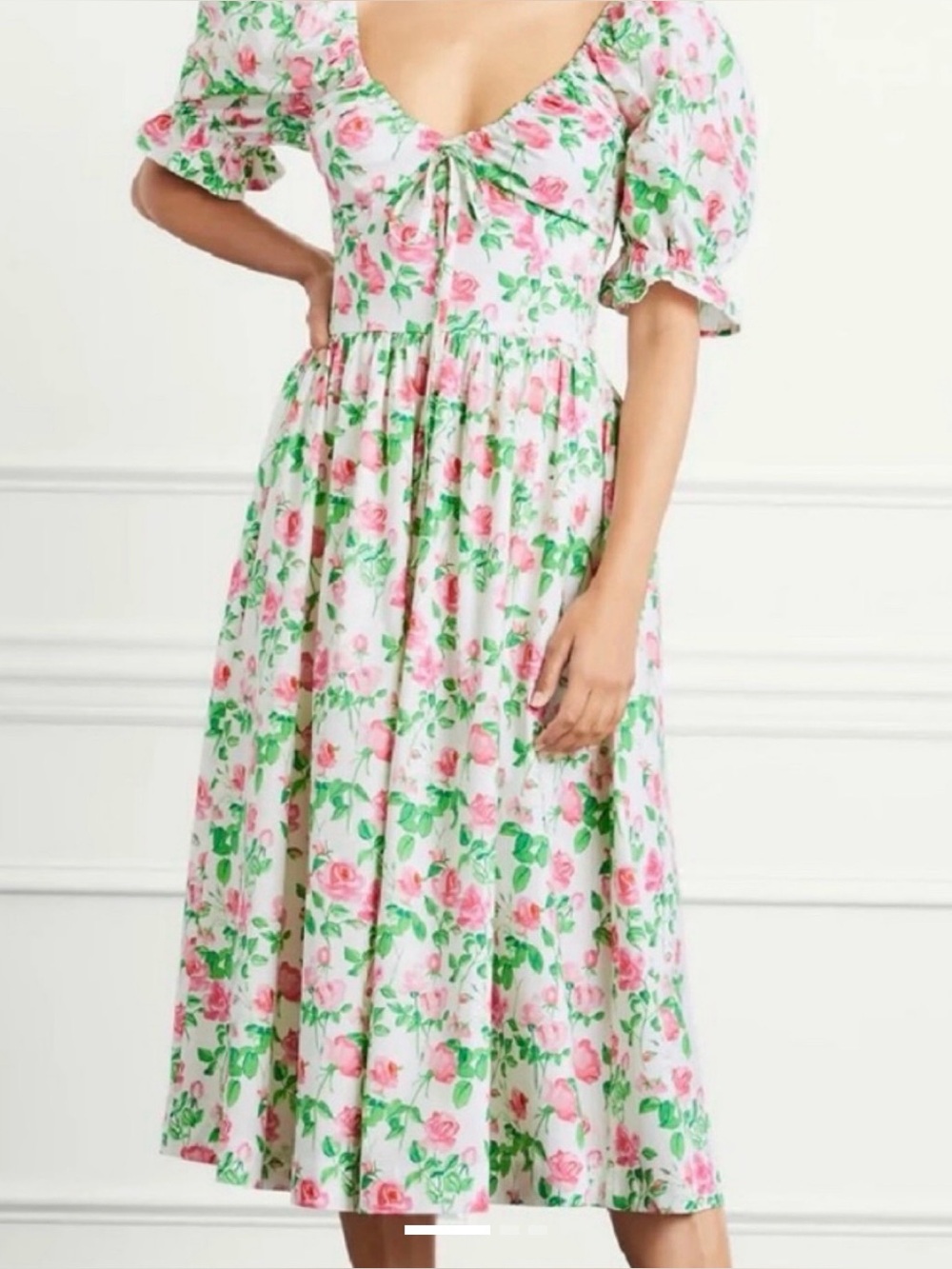 Hill House Ophelia Midi Dress - Rose Poplin Size Small